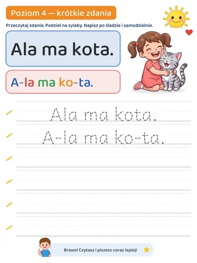 Ala ma kota — Poziom 4