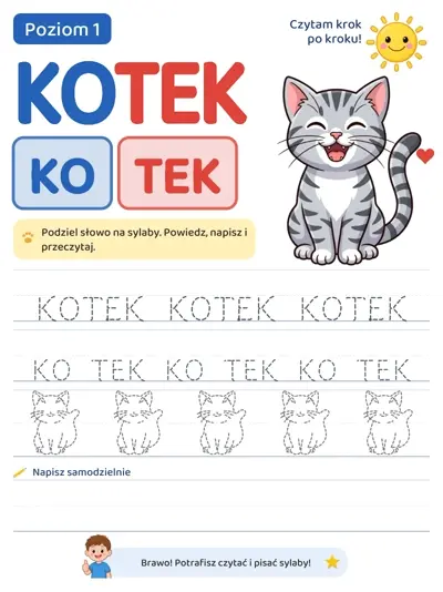KOTEK — Poziom 1